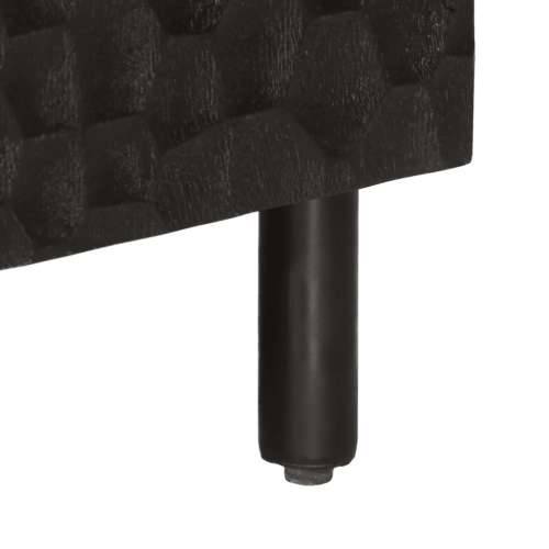 TV ormarić crni 105 x 33 x 46 cm od masivnog drva manga - Crna 1 masivno drvo manga Cijena