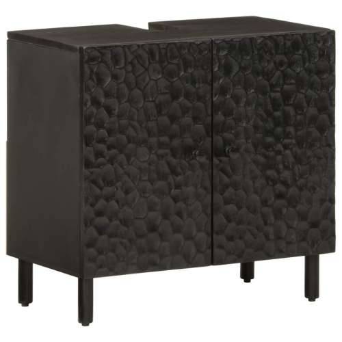 Kupaonski ormarić za Lavabo - Umivaonik crni 62x33x58 cm od drva manga - Crna 1 Cijena