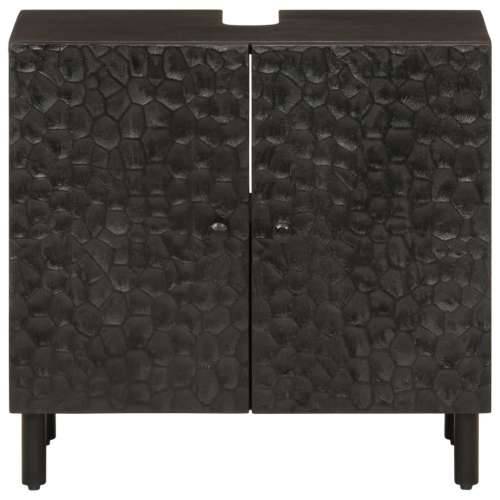 Kupaonski ormarić za Lavabo - Umivaonik crni 62x33x58 cm od drva manga - Crna 1 Cijena