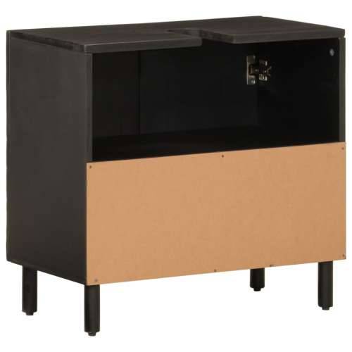 Kupaonski ormarić za Lavabo - Umivaonik crni 62x33x58 cm od drva manga - Crna 1 Cijena