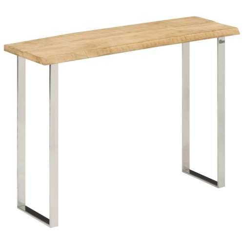 Konzolni stol sa živim rubom 105x33x76 cm masivno drvo manga