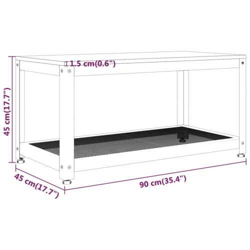 Stolić za kavu svjetlosmeđi i crni 90x45x45 cm MDF i željezo - Svjetlosmeđa 1 Cijena