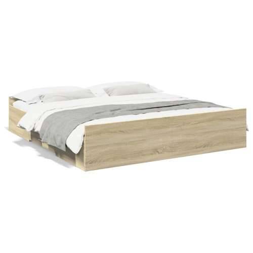 Okvir za krevet s ladicama boja hrasta 180x200 cm - sonoma hrast 180 x 200 cm Cijena