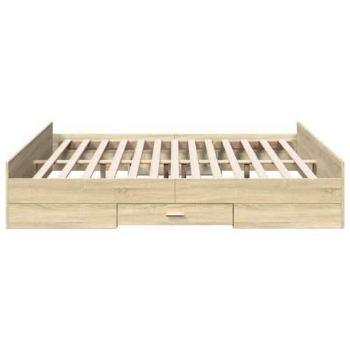 Okvir za krevet s ladicama boja hrasta 180x200 cm - sonoma hrast 180 x 200 cm Cijena