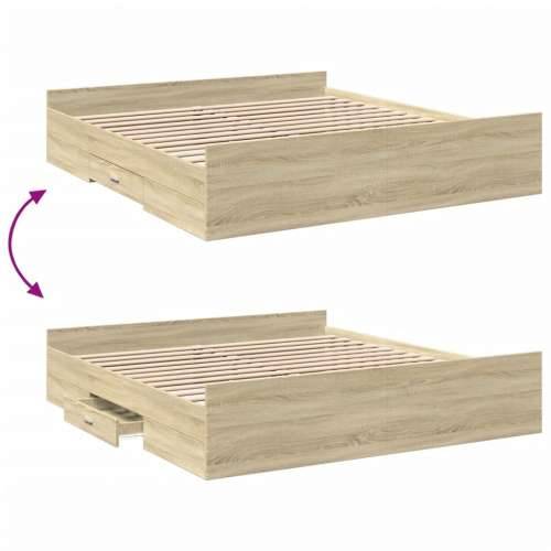 Okvir za krevet s ladicama boja hrasta 180x200 cm - sonoma hrast 180 x 200 cm Cijena