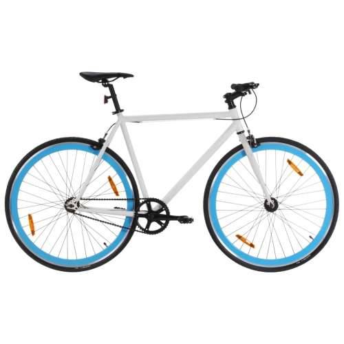 Bicikl s fiksnim zupčanikom bijelo-plavi 700c 51 cm Cijena