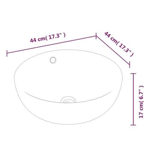 Lavabo - Umivaonik bijeli 44x17 cm keramički okrugli Cijena