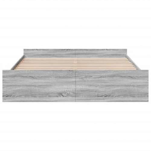 Okvir za krevet s ladicama boja hrasta 180x200 cm - Sivi hrast sonoma 180 x 200 cm Cijena