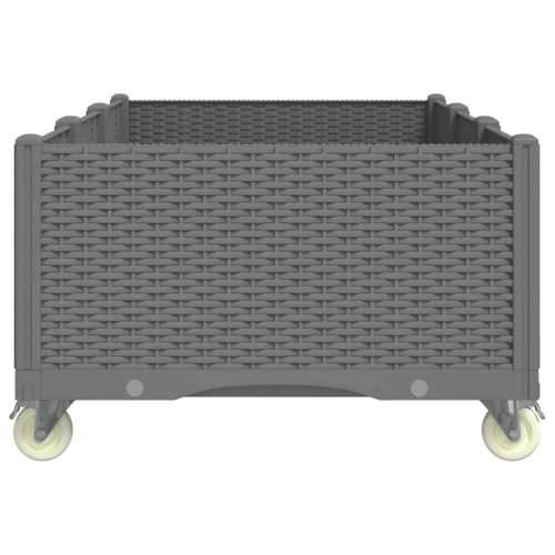 Vrtna sadilica s kotačima svijetlosiva 150x80x54 cm PP - Svjetlosiva 150 x 80 x 54 cm 1 Cijena
