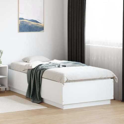 Okvir za krevet bijeli 120 x 200 cm konstruirano drvo - Bijela 100 x 200 cm Cijena
