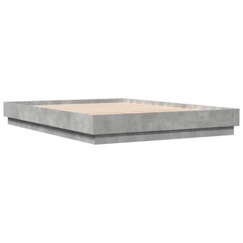 Okvir kreveta boja betona 150x200 cm od konstruiranog drva - Beton siva 150 x 200 cm Cijena