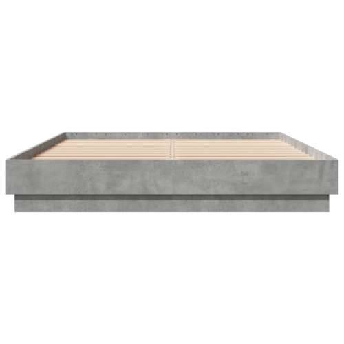 Okvir kreveta boja betona 150x200 cm od konstruiranog drva - Beton siva 150 x 200 cm Cijena