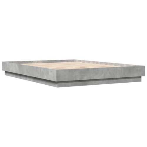Okvir kreveta boja betona 150x200 cm od konstruiranog drva - Beton siva 150 x 200 cm Cijena