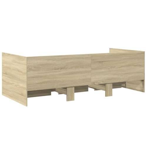 Dnevni krevet s ladicama bez madraca boja hrasta 90x200 cm - sonoma hrast 90 x 200 cm Cijena