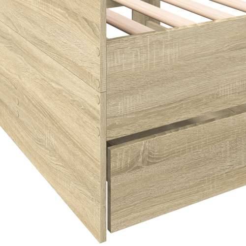 Dnevni krevet s ladicama bez madraca boja hrasta 90x200 cm - sonoma hrast 90 x 200 cm Cijena