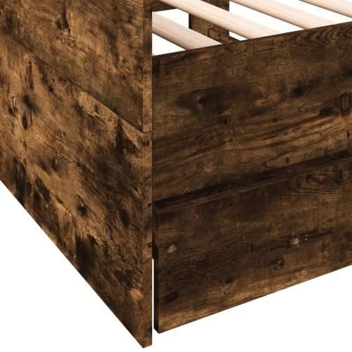 Dnevni krevet s ladicama bez madraca boja hrasta 90x190 cm - Dimljeni hrast 90 x 190 cm Cijena