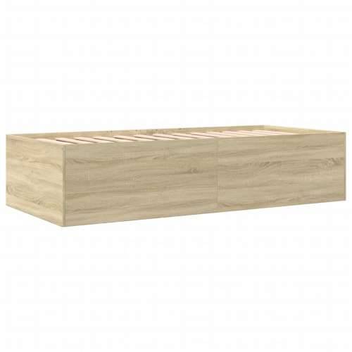 Dnevni krevet s ladicama bez madraca boja hrasta 90x190 cm - sonoma hrast 90 x 190 cm Cijena