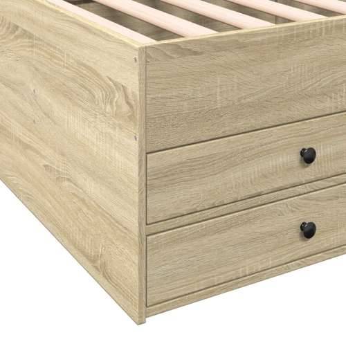 Dnevni krevet s ladicama bez madraca boja hrasta 90x190 cm - sonoma hrast 90 x 190 cm Cijena