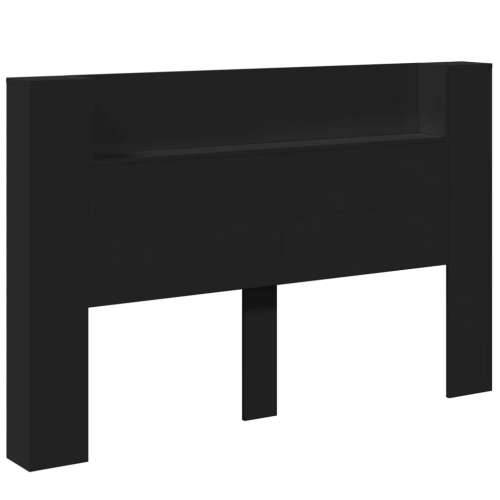 Ormarić za uzglavlje s LED svjetlima crni 160 x 16,5 x 103,5 cm - Crna 160 x 16.5 x 103.5 cm 1 Cijena