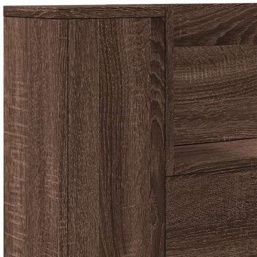 Ormarić za uzglavlje LED boja smeđeg hrasta 160x16,5x103,5 cm Smeđi hrast 160 x 16.5 x 103.5 cm 1 Cijena