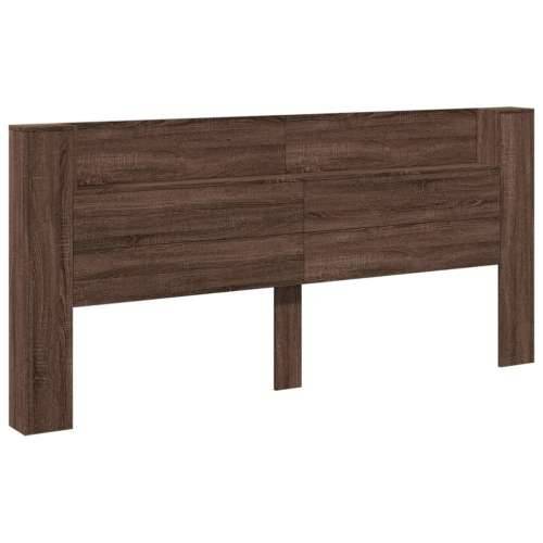 Ormarić za uzglavlje LED boja smeđeg hrasta 220x16,5x103,5 cm - Smeđi hrast 220 x 16.5 x 103.5 cm 1 Cijena