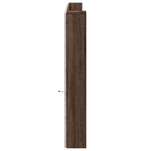 Ormarić za uzglavlje LED boja smeđeg hrasta 220x16,5x103,5 cm - Smeđi hrast 220 x 16.5 x 103.5 cm 1 Cijena