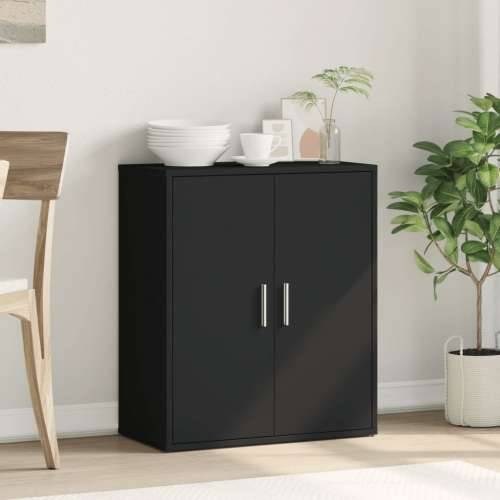 Komoda crna 60 x 31 x 70 cm od konstruiranog drva - Crna 1 Cijena