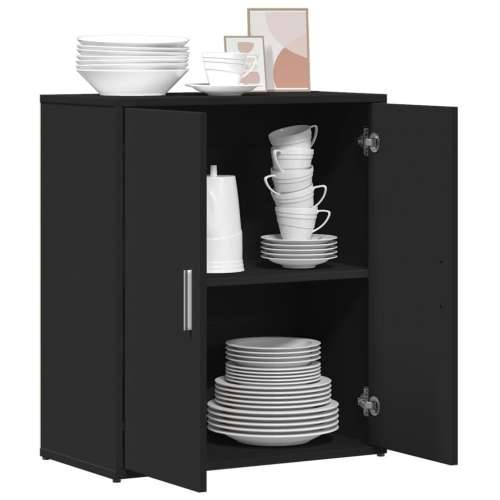 Komoda crna 60 x 31 x 70 cm od konstruiranog drva - Crna 1 Cijena