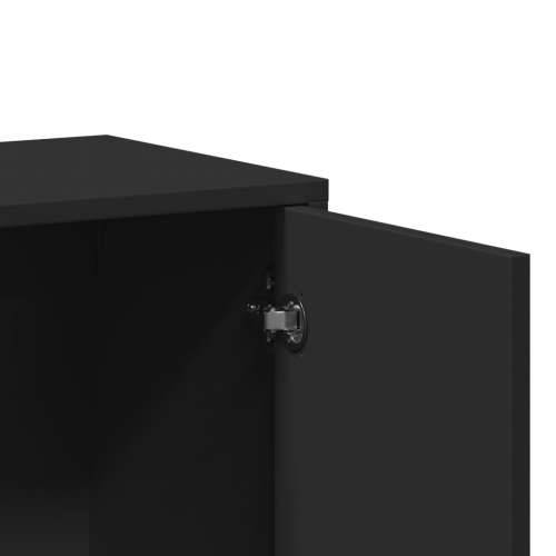 Komoda crna 60 x 31 x 70 cm od konstruiranog drva - Crna 1 Cijena