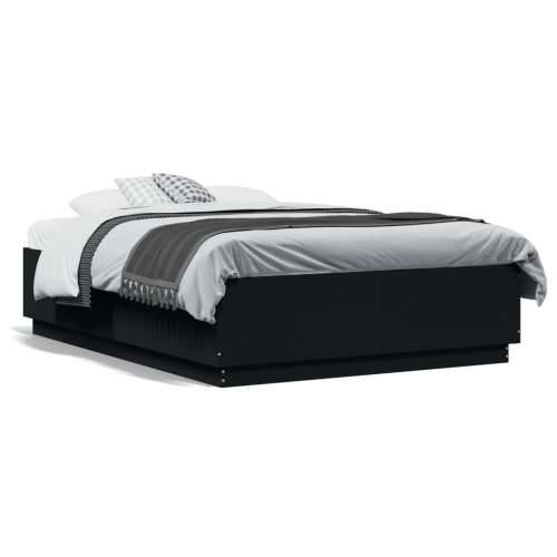 Okvir za krevet crni 120x190 cm konstruirano drvo - Crna 120 x 190 cm Cijena