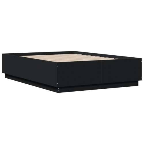Okvir za krevet crni 120x190 cm konstruirano drvo - Crna 120 x 190 cm Cijena