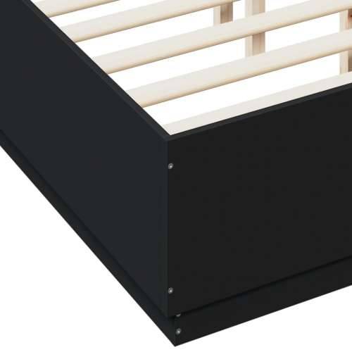 Okvir za krevet crni 120x190 cm konstruirano drvo - Crna 120 x 190 cm Cijena