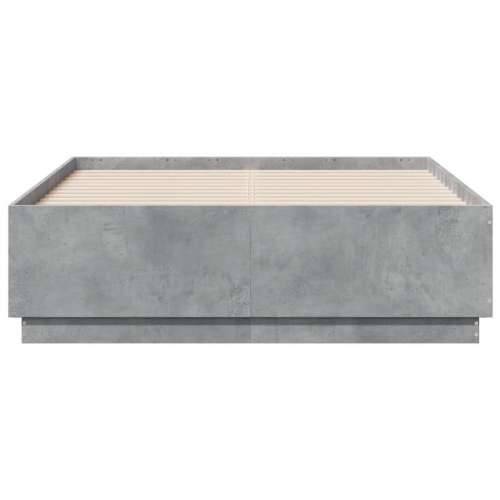 Okvir kreveta boja betona 120x190 cm od konstruiranog drva - Beton siva 120 x 190 cm Cijena