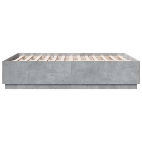 Okvir kreveta boja betona 120x190 cm od konstruiranog drva - Beton siva 120 x 190 cm Cijena
