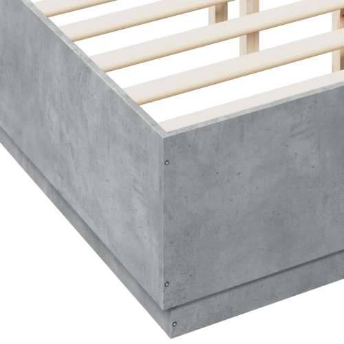 Okvir kreveta boja betona 120x190 cm od konstruiranog drva - Beton siva 120 x 190 cm Cijena