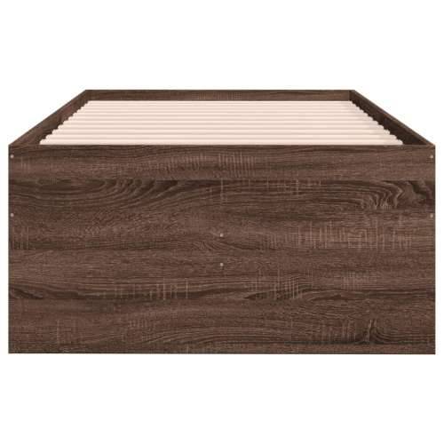Dnevni krevet s ladicama bez madraca smeđa hrasta 100x200 cm - Smeđi hrast 100 x 200 cm Cijena