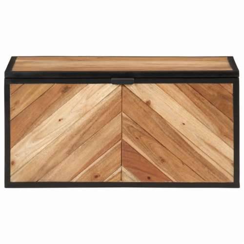 Kutija za pohranu 60x30x30 cm masivno drvo bagrema i željezo Cijena