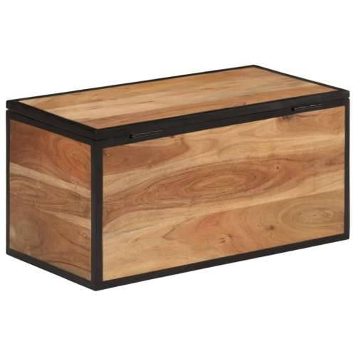 Kutija za pohranu 60x30x30 cm masivno drvo bagrema i željezo Cijena