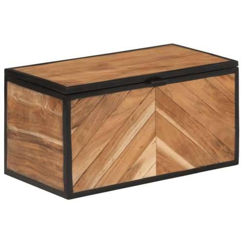 Kutija za pohranu 60x30x30 cm masivno drvo bagrema i željezo Cijena