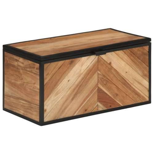 Kutija za pohranu 60x30x30 cm masivno drvo bagrema i željezo Cijena