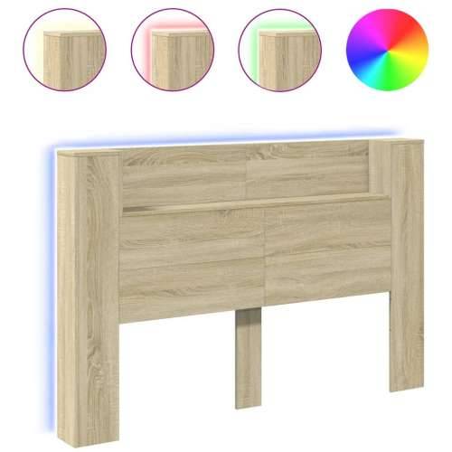 Ormarić za uzglavlje LED boja hrasta sonome 160x16,5x103,5 cm - sonoma hrast 160 x 16.5 x 103.5 cm 1 Cijena