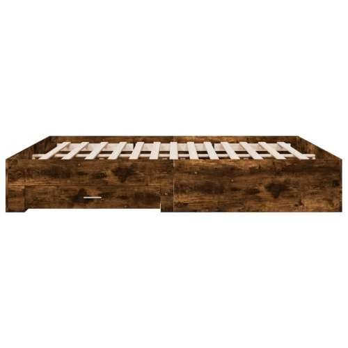 Okvir kreveta s ladicama boja hrasta 180x200 cm - Dimljeni hrast 180 x 200 cm Cijena