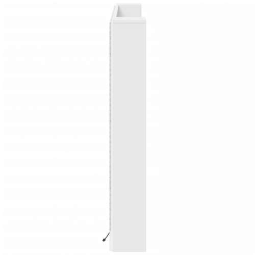 Ormarić za uzglavlje s LED svjetlima bijeli 160x16,5x103,5 cm - Bijela 160 x 16.5 x 103.5 cm 1 Cijena