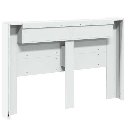 Ormarić za uzglavlje s LED svjetlima bijeli 160x16,5x103,5 cm - Bijela 160 x 16.5 x 103.5 cm 1 Cijena