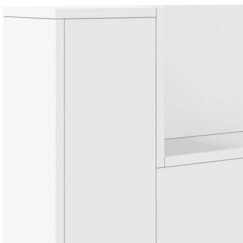 Ormarić za uzglavlje s LED svjetlima bijeli 160x16,5x103,5 cm - Bijela 160 x 16.5 x 103.5 cm 1 Cijena