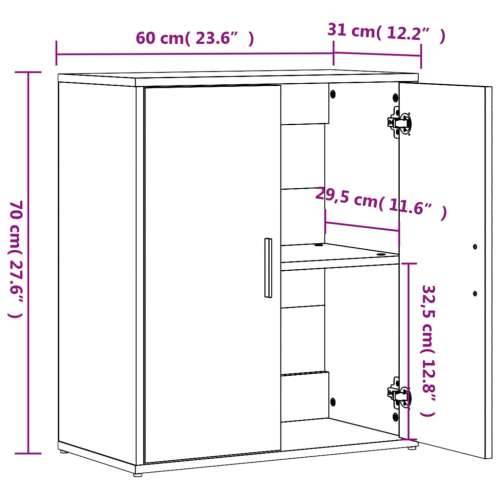 Komoda sonoma hrast 60 x 31 x 70 cm od konstruiranog drva - sonoma hrast 1 Cijena