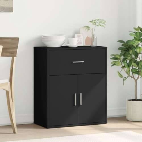 Komoda crna 60 x 31 x 70 cm od konstruiranog drva - Crna 1 Cijena