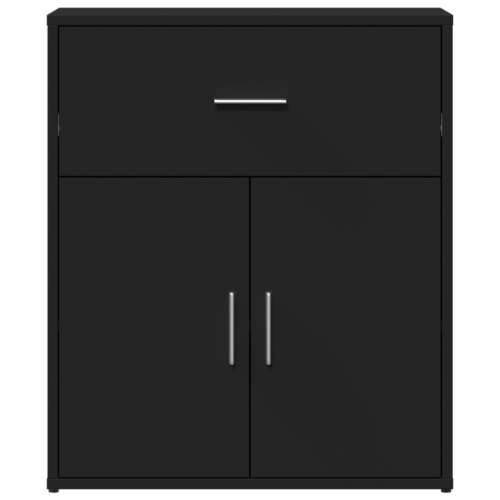 Komoda crna 60 x 31 x 70 cm od konstruiranog drva - Crna 1 Cijena