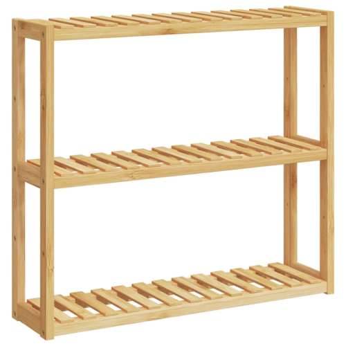Kupaonska polica s 3 razine zidna 60 x 15 x 54 cm od bambusa Cijena