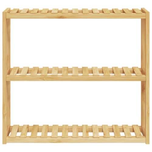 Kupaonska polica s 3 razine zidna 60 x 15 x 54 cm od bambusa Cijena
